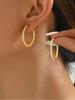 925 Sterling Silver Fashion Exquisite Full Zircon Hoop Earring For Women Engagement Wedding Luxury High Quality Fine Jewelry