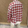 Men's 2023 Spring/Summer Red Plaid Loose-Fit Shirt by American Trendy Brand
