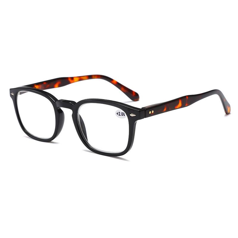 Unisex Spring-Temple Retro Reading Glasses – Fashionable & Versatile for Business & Casual Use