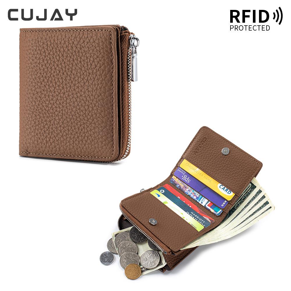 New Short Wallet Anti-theft Brush Women's Premium Wallet Multi-function Wallet