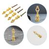 8pcs Sturdy Metal Spindles Portable Accessory for Furniture and Glass Railing Post Connectors With Screws Designs