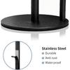 Black Paper Towel Holder Stand for Kitchen Countertop and Bathroom, Stainless Steel Kitchen Upright Paper Towel Holder for Large and Standard