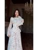 Elegant Spring Floral Long Sleeve Dress (2025)