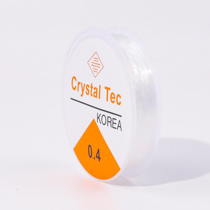 Round Cowhide Beaded Crystal Elastic Rope - Wear-Resistant and Super Elastic Wire