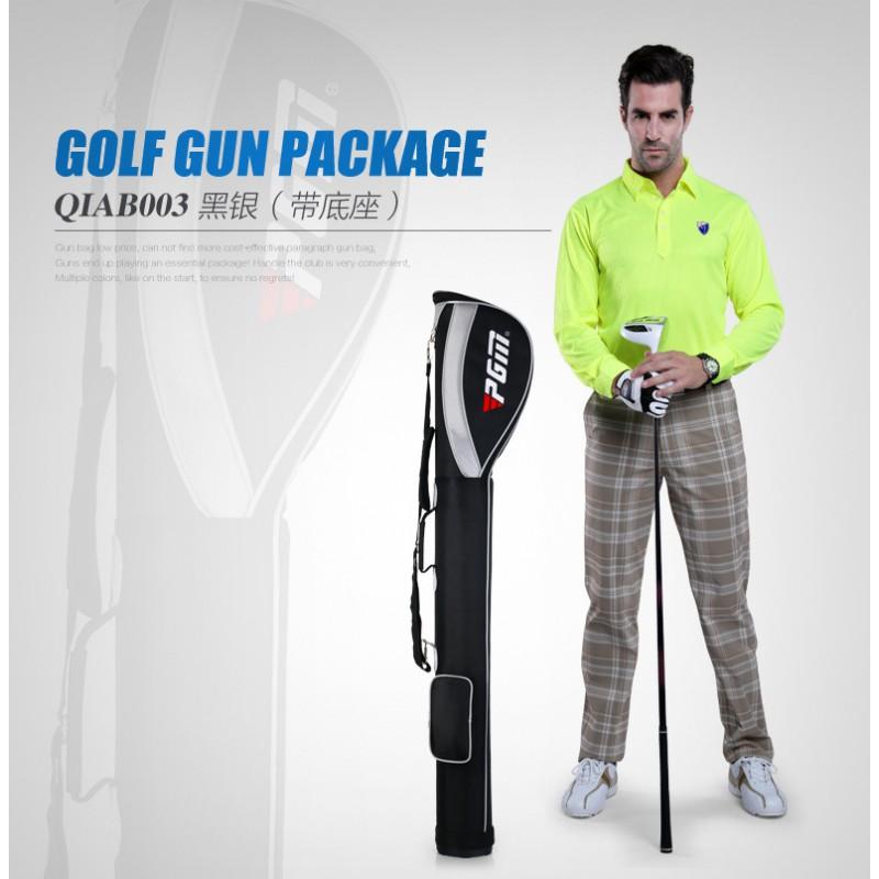 PGM Golf Club Bag 7-10 Clubs Foldable Nylon Stand With Ball Compartment Practice Range Outdoor Use