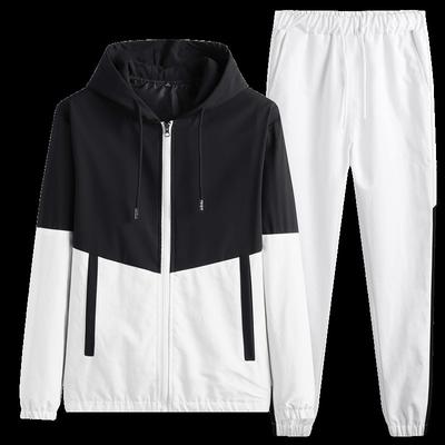 Men 'S Jacket And Sweater Suit Men 'S Korean Long Sleeve Hooded Sportswear Casual Two -Piece Set 