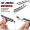 Portable Home Tea Accessories Filter Stainless Steel Tea Maker Piping Design Tea Spoon Brewer Long Handle Metal Creative Cup