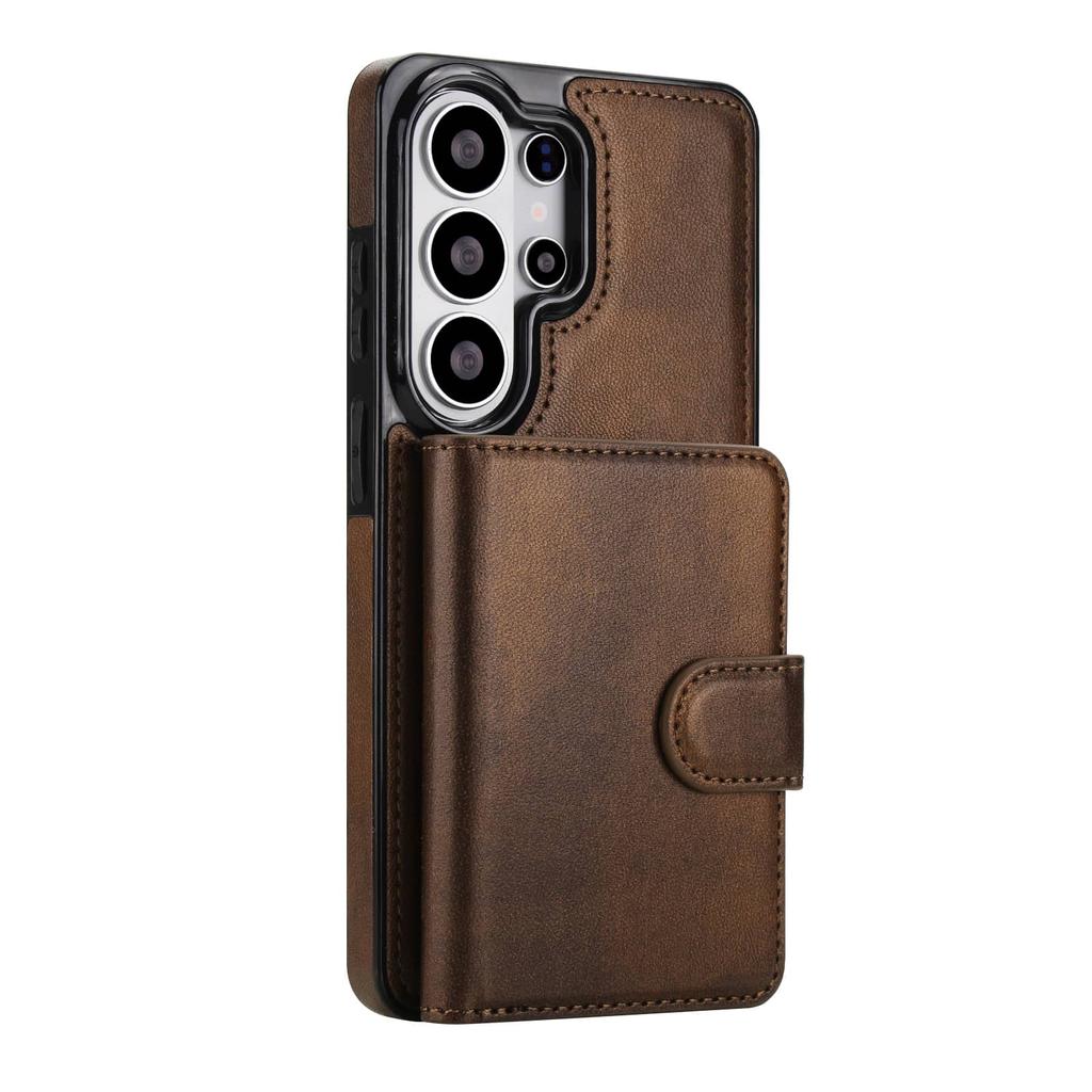 Detachable Magnetic Wallet Case for Samsung Galaxy S26 Ultra S26 Plus S26 Flip Cover Card Holder Credit Slots Kickstand Case