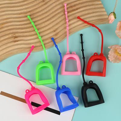2 Pezzi Copribottiglia in Silicone Manicotto per Bottiglia Custodia a Mano Contenitore Portatile da Viaggio Copertura per Flacone di Sapone Liquido Copertura per Flacone di Profumo