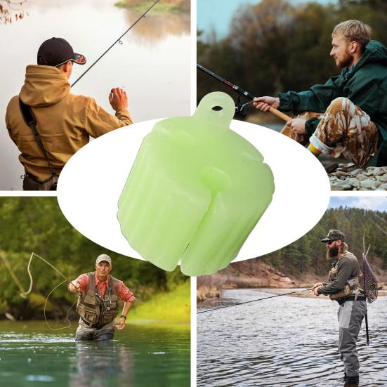 Fishing Rod Silicone Fixed Ball 3/6/8MM Holes Scratch Free Colorful Mini Wear Resistant Reusable Fishing Clip Holder Fishing Accessories