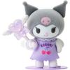 Sanrio Pitatto Friends Mini Flocked Doll Kuromi 396702 Cute Plush Toy for Collectors
