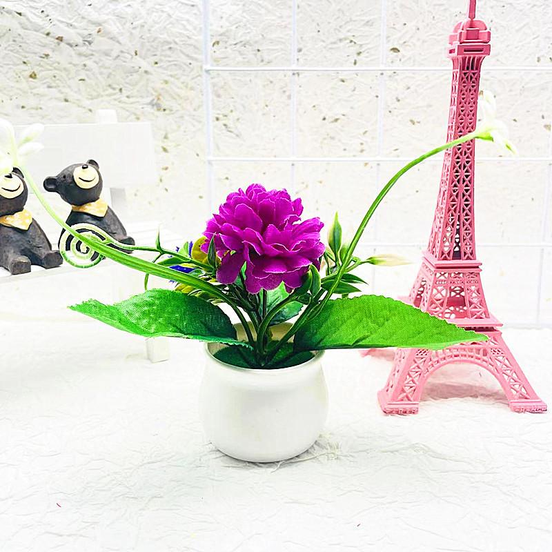 

Simulation Chrysanthemum Flower Ball Artificial Flower Potted Indoor Decoration фиолетовый