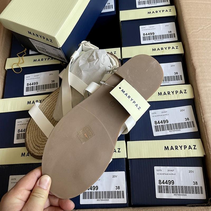 Эспадрильи Сандалии Женские Кожаные Летние Сандалии На Плоской Подошве Пляжные Женские — фото 5