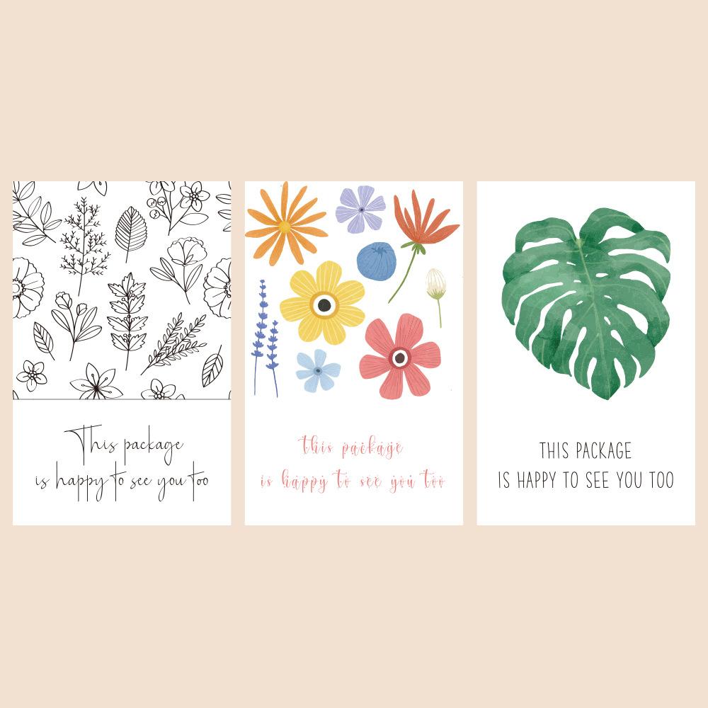 10-50Pcs/Pack This Package Is Happy To See You Too Stickers Seal Labels For Small Business Package Decor Thank You Stickers