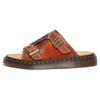 Dr. Martens Open-Toe Round-Toe Slip-Resistant Slide Sandals Unisex Sandals Brown 31490145