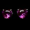 Natural Pink Ruby Earring 11.1 Ct Heart Gemstone Jewelry Gift