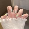 Verlaufende Bernstein-Goldfolie Abnehmbare Nagelsticker - Herbst/Winter-Kollektion