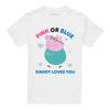 Peppa Pig Unisex Adult Pink Or Blue Daddy Pig Loves You T-Shirt