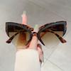 Oversized Cat Eye Sunglasses Women Stylish Butterfly Shaped Gradient Shades Ins Trendy Luxury Brand Design Sun Glasses