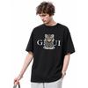 T-Shirt mit Tiger-Musterdruck, lockere Passform, Unisex, lässig, alltagstauglich, vielseitig, trendiges Kurzarm-Oberteil