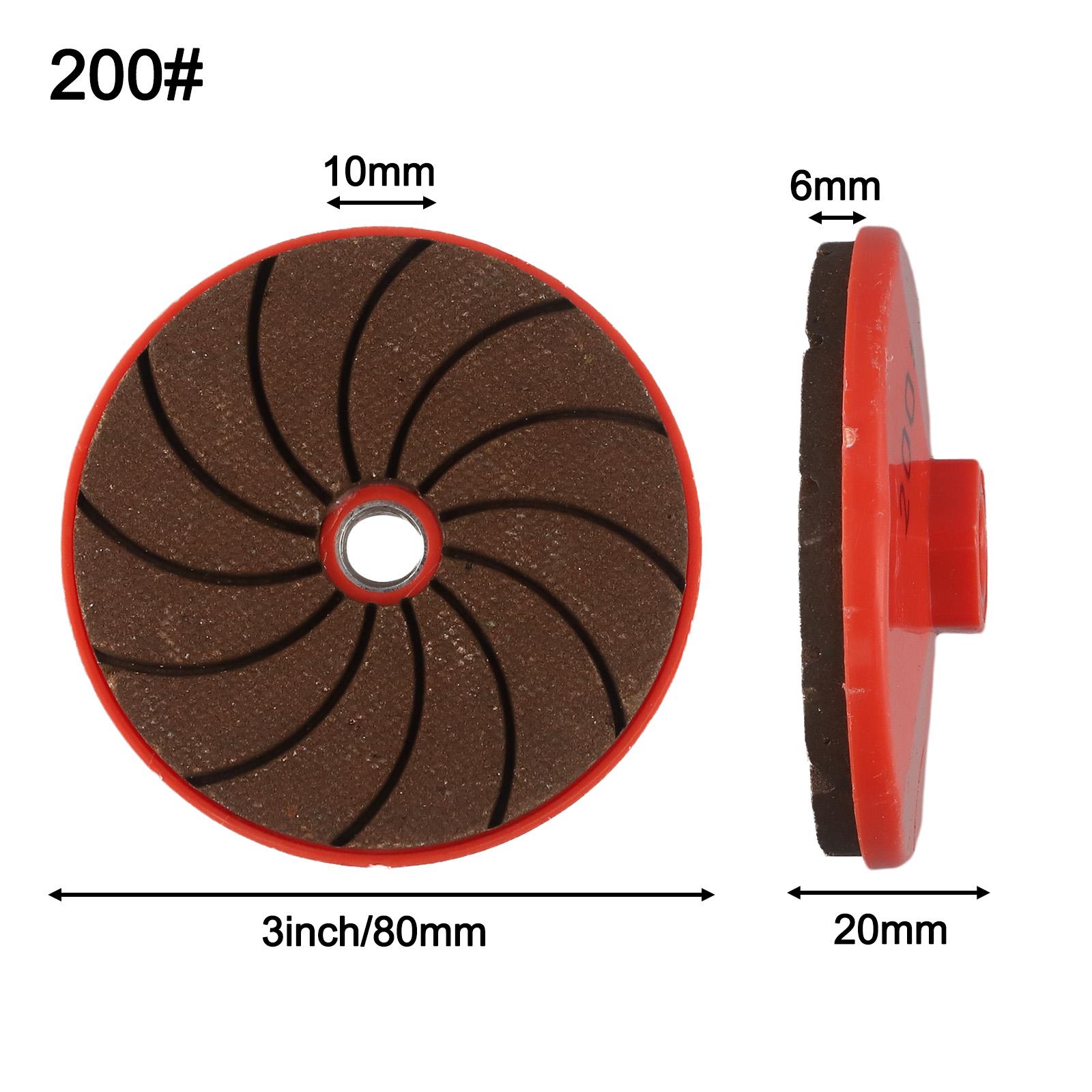 

1pcs Polishing Pad 80mm 3 Inch Polishing Pad Wet Dry Buff Disc Abrasive For Marble Concrete