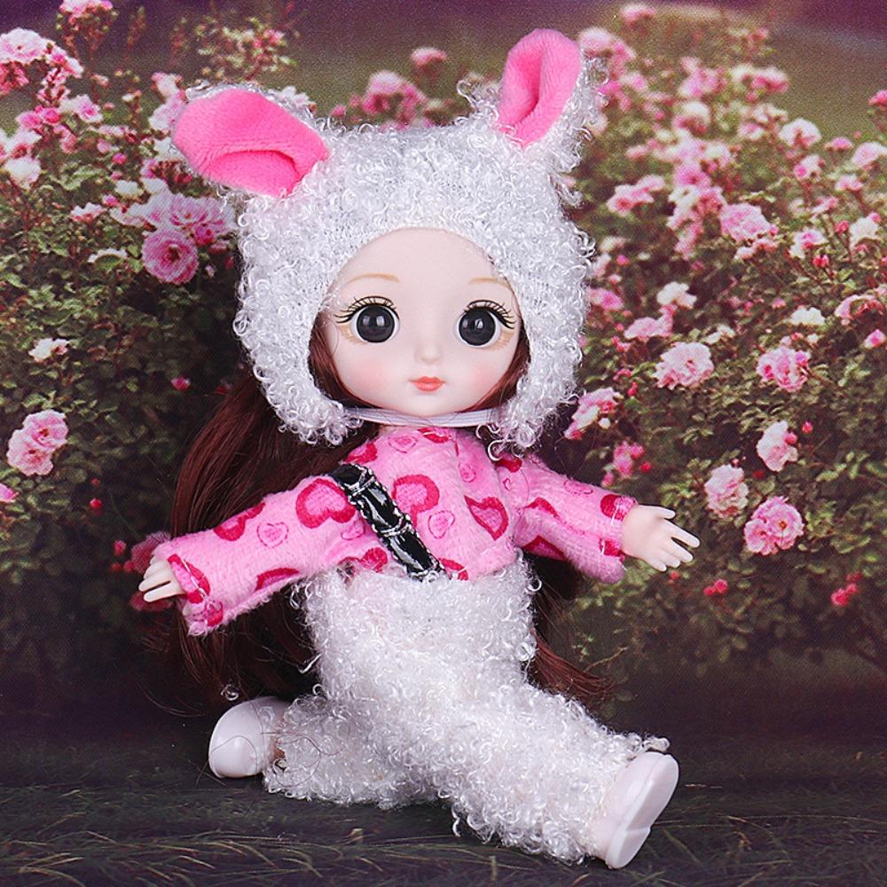 With Clothes Cute BJD Doll with Clothes 13 Movable Joints Movable Joints Mini Girl Doll  Kids Toys
