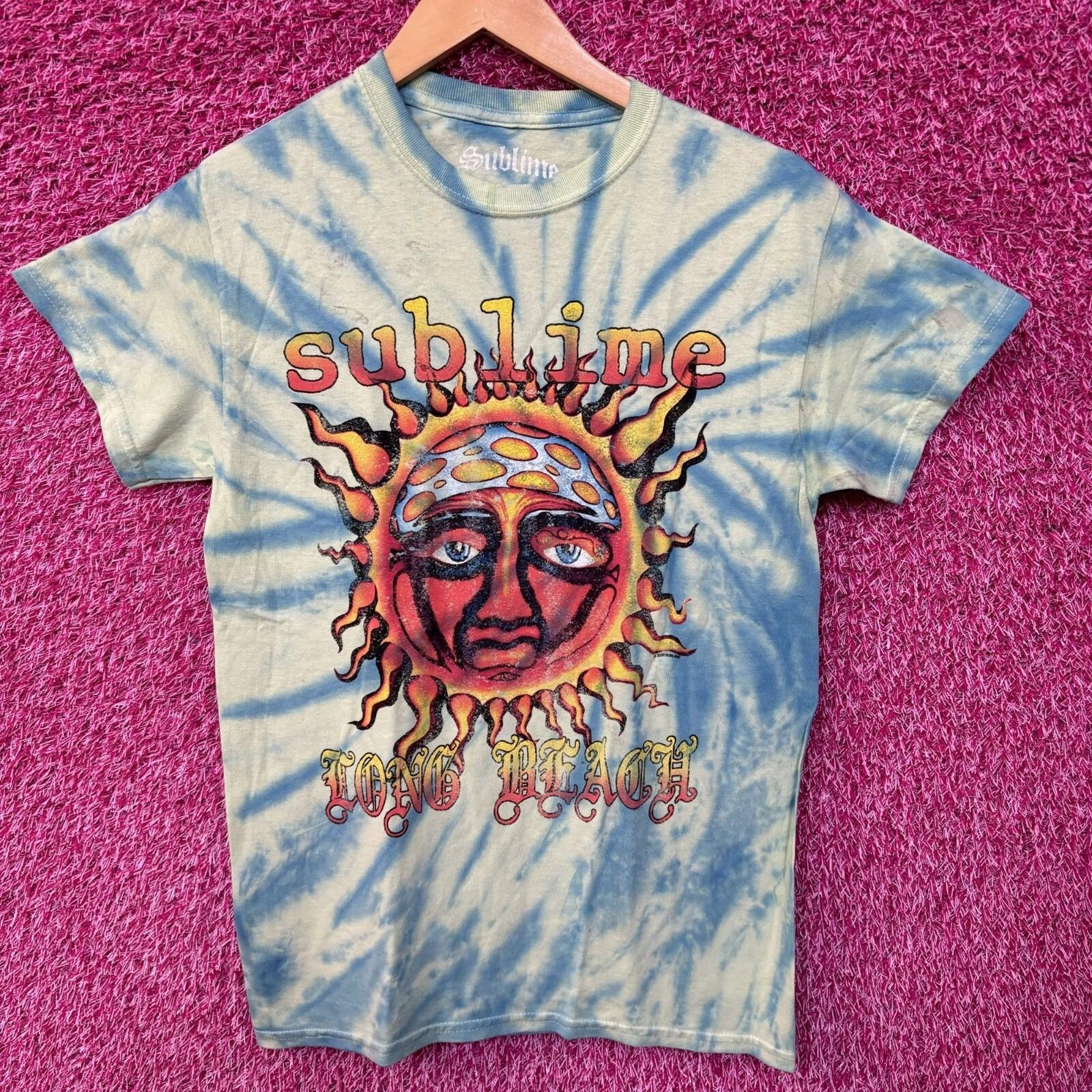 Sublime Swirl tiedye Sun Logo Rock Tee size small L