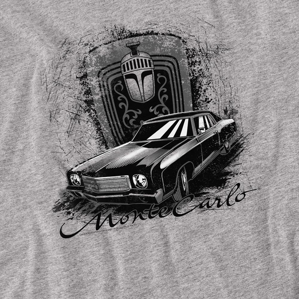Chevrolet Unisex Adult Monte Carlo Drawing Heather Long-Sleeved T-Shirt