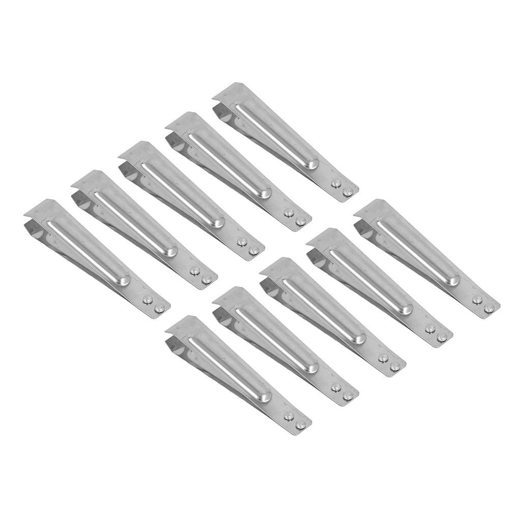 10 Stück Fischgrätenpinzetten Edelstahl Flache Spitze Haarpinzette Knoblauchschäler Haarzupfwerkzeug