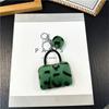 Colored Leopard Print Keychains Trendy Plush Bag Pendant Car Key Holder Accessories for Women Men Friendship Gifts Bag Charm