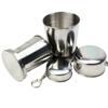 Folded Stainless Steel Folding Cup 150/250ML Collapsible Cups Retractable Cup  Travel
