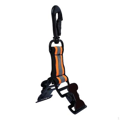 Firefighter Glove Strap for Cold Weather Gloves Outdoor Tool Reflective Sturdy 2 Clips Nylon