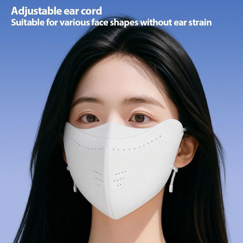 Trendy UV Blocking Face Mask for Women UPF 50+ Cooling Effect Sun Protection Mask Breathable Lightweight Face Cover Summer