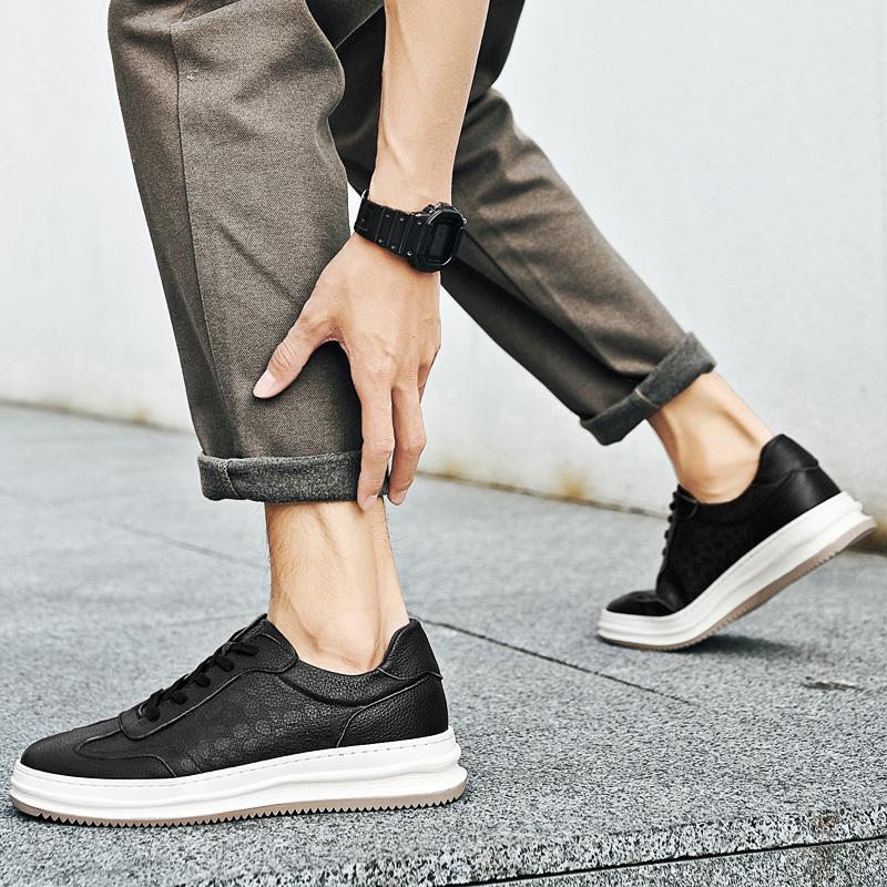 Fashion Men Genuine Leather Sneakers Male Vulcanize Footwear Top Quality Designer Tenis Masculino Trainers All-match Skateboard Shoes