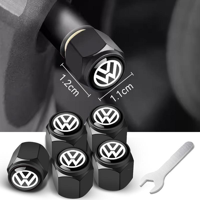 Tapa de Válvula de Neumático para Modelos Volkswagen: Compatible con Sagitar, Lavida, Jetta, Golf, Bora, Lamando, Tiguan