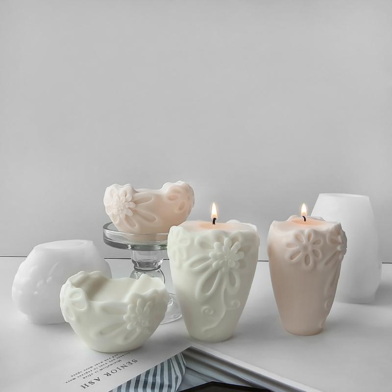 Silicone Soap Mold Silicone Candle Molds Hydrangea Flower Shape Clay Mould Silicone Soap Making Molds Silicone Texture