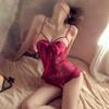 Sexy Lace Bodysuit Uniform Temptation Transparent Butterfly Knot Teasing Women's Underwear Pure Desire Sleepwear China Made