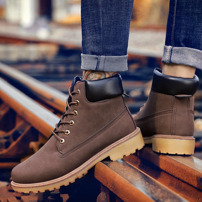 Botas Martin antideslizantes de alta calidad para hombres botas  antideslizantes de alta calidad PU Botas de hombre comprar a buen precio —  entrega gratuita, reseñas reales con fotos — Joom