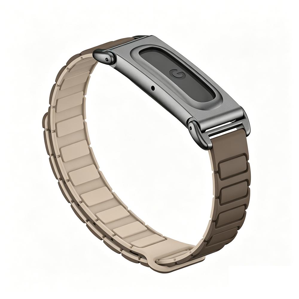 Advanced For Google Fitbit Air Adjustable Magnetic Silicone Watch Strap With Metal Protective Frame Case Sport Wrist Bracelet