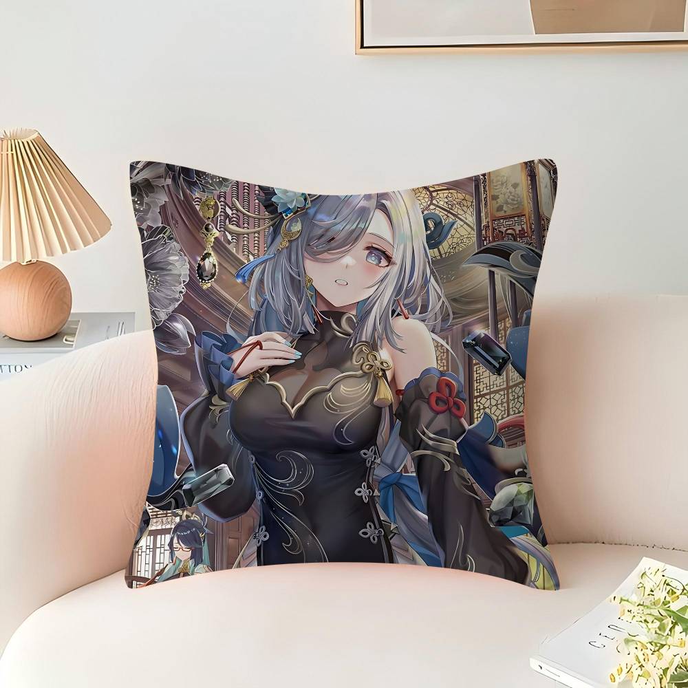 Spiel S-Shenhe Kissenbezug Dekokissen Sofa Heimdeko Hülle Kissenbezüge
