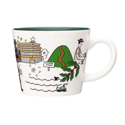 STARBUCKS Starbucks-krus Coffee Journey 414ml Coffee Journey Roastery Servise Logo Cup White Starbucks Reserve Roastery Japan Tokyo Nakameguro