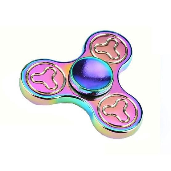 Premium Quality Rainbow Tri Fidget Spinner For Stress Relief And Focus Enhancement