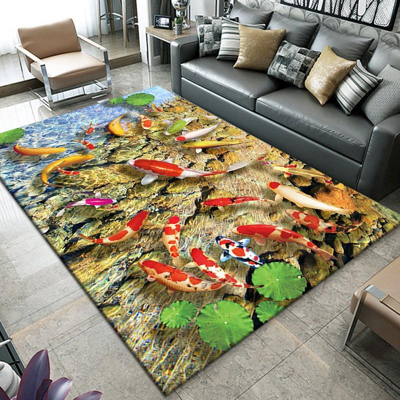 Vision Carpet Living Room Underwater World Vortex Bedroom Carpet Home Tea Table Sofa Mat Indoor Rug Easy Clean Very Beautiful