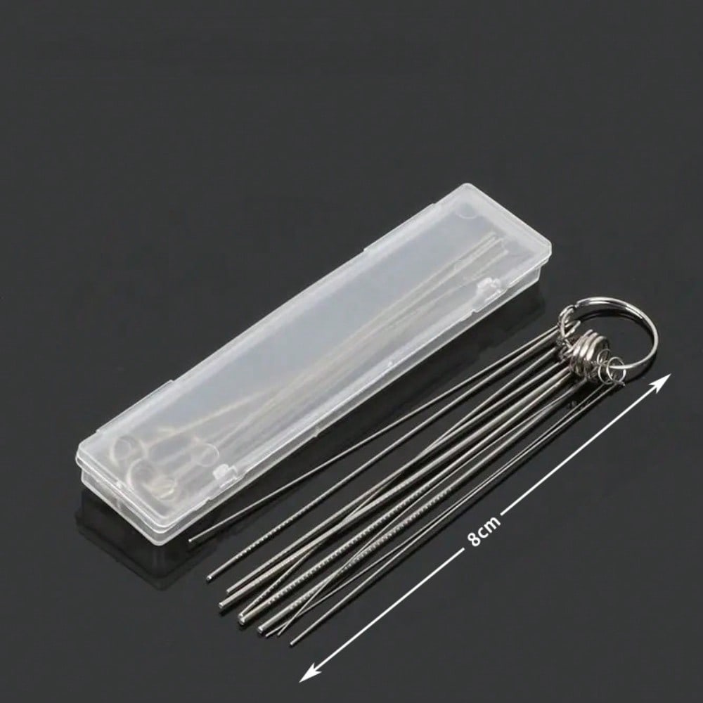

1 Box (10pcs) Shower Head Cleaning Brush, with Various Sizes of Brush Heads - Reusable, No Power Supply Required 1 box (10 pieces)