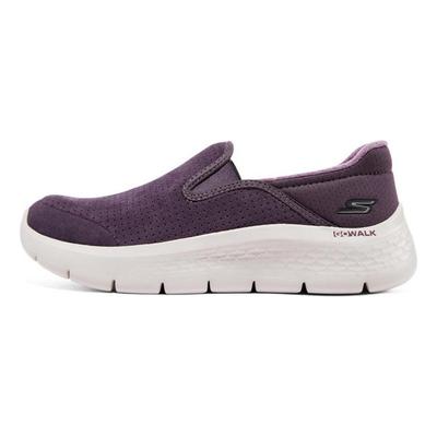 Go Walk Fle Low Top Casual Shoes Slip Ins Women's Dark Purple