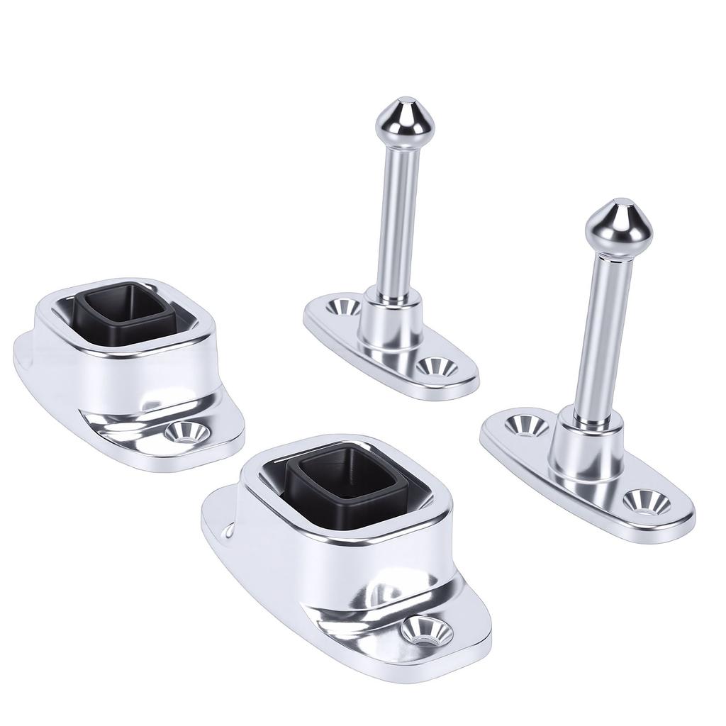 2pcs Upright RV Door Holder Plunger Socket Set 3.38in Heightened Trailer Door Holder for RV Trailer Cargo Horse Trailer