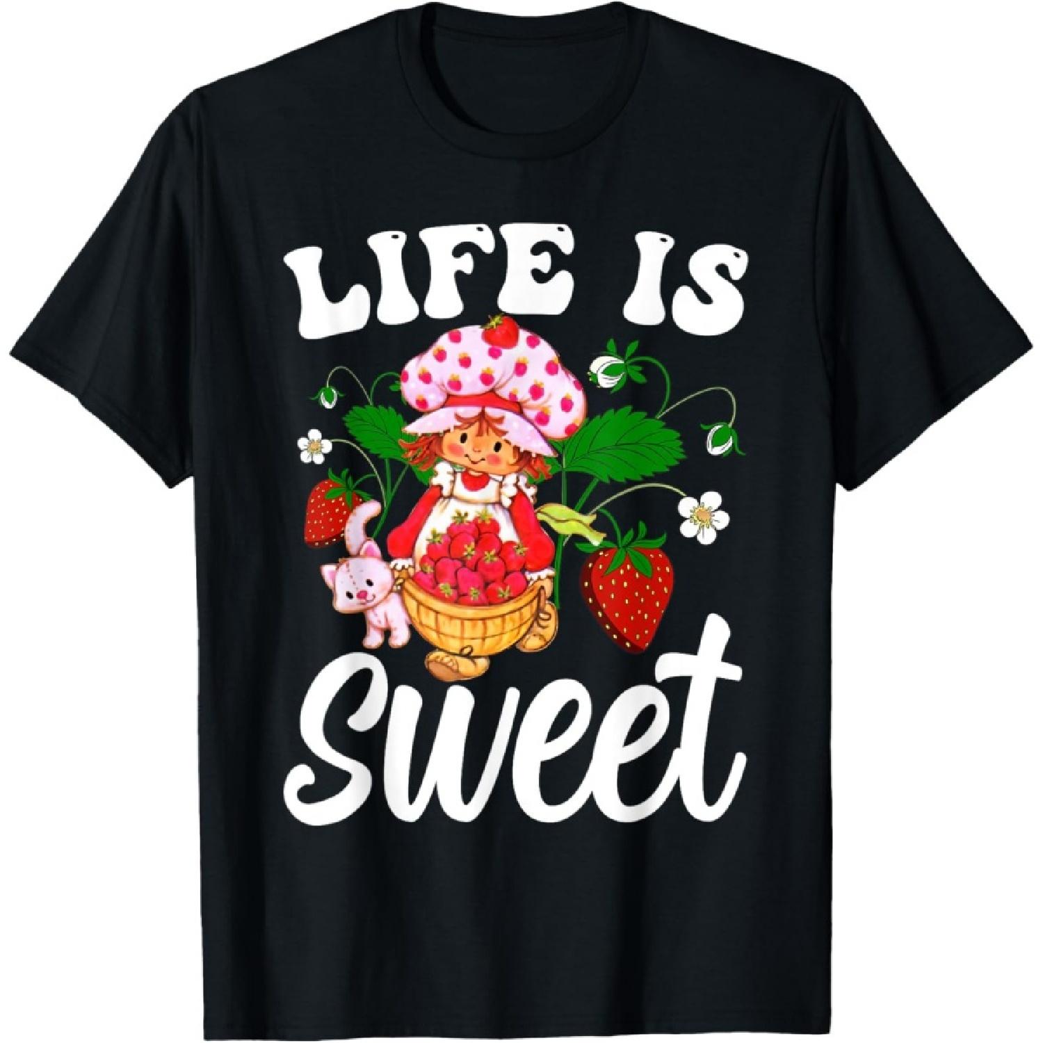 Life Is Sweet Vintage Strawberry T-Shirt S