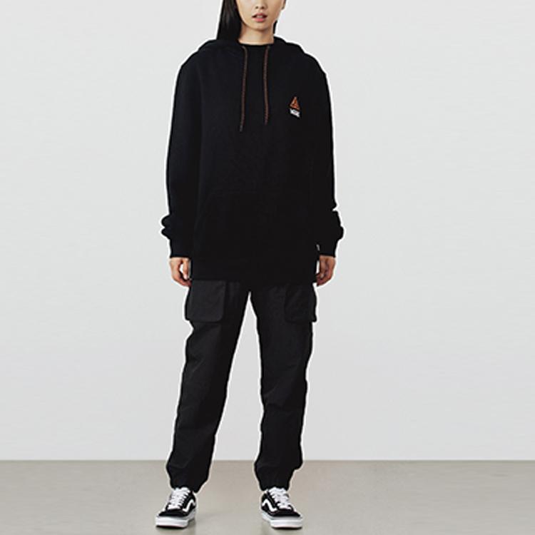 Vans Casual Logo Print Pullover Hoodie Unisex Hoodies Black VN0A4UT1BLK