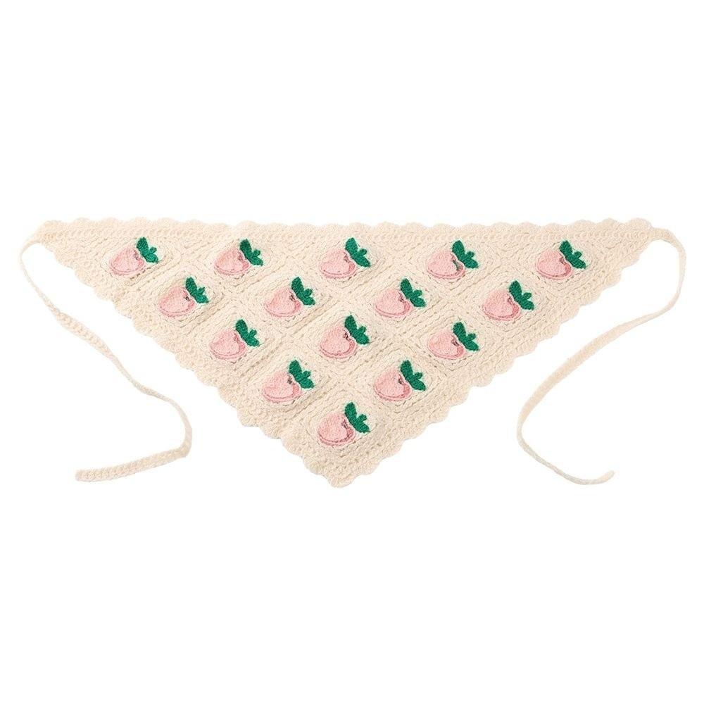 Headwear Triangle Headband Strawberry Cherry Cherry Triangle Hair Scarf Sweet Hair Scarf Spring