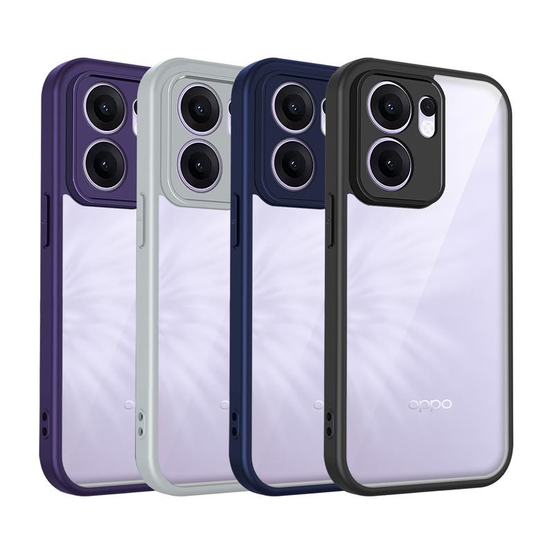 OPPO A5X 4G CPH2725 Case Shockproof Silicone Bumper Clear Back Hard Cover Matte Phone Case for OPPO A5X OppoA5X 4G CPH2725